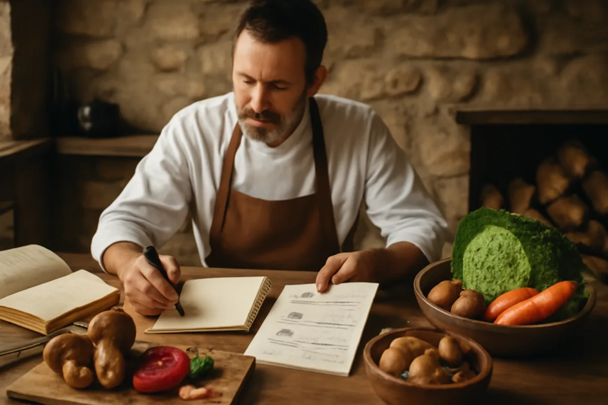 Come nasce il menu del Rifugio del Lupo? Il lavoro dietro le quinte raccontato dallo chef